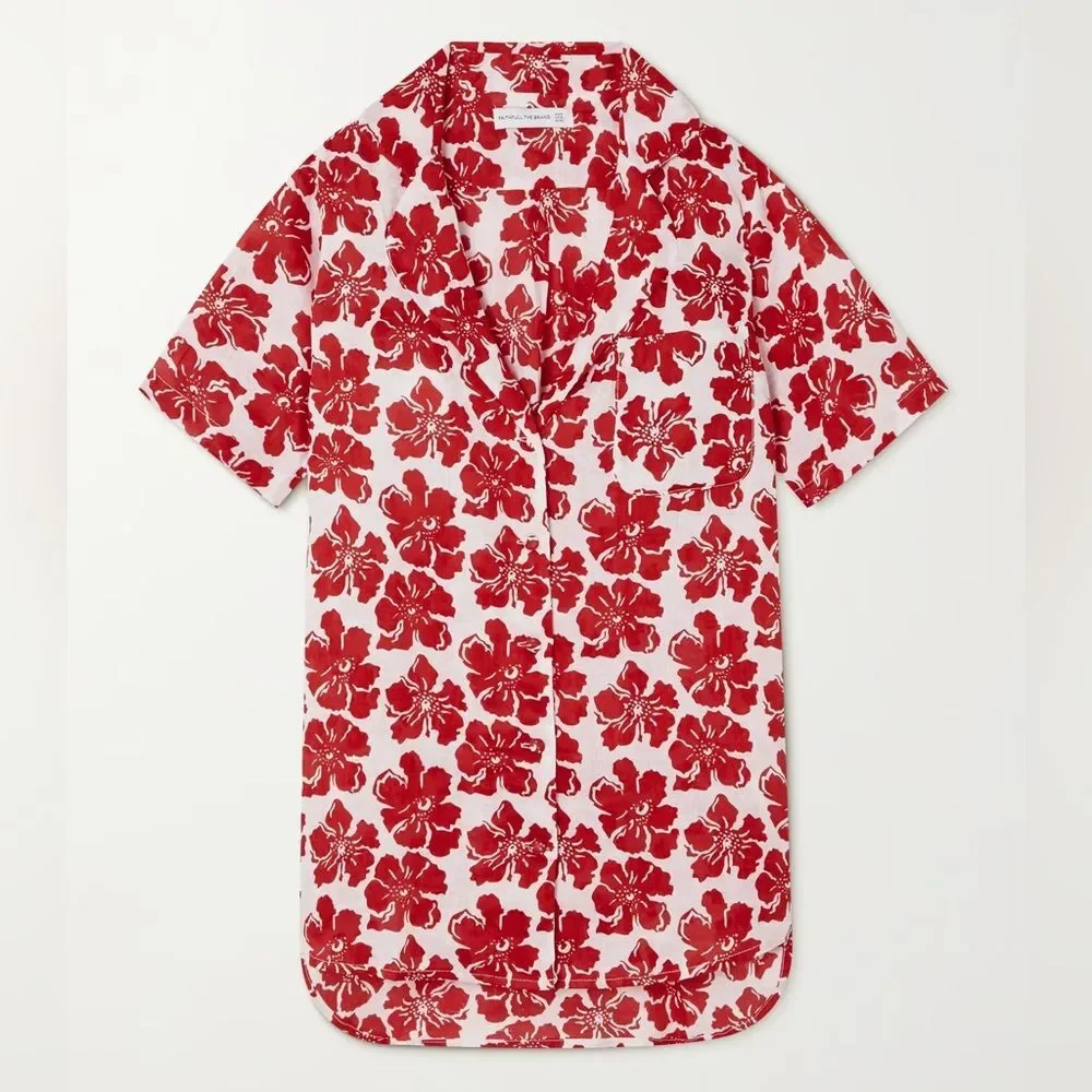 Faithfull Charlita Linen Shirt Dress - La Presa Floral Print - Picture 6 of 9